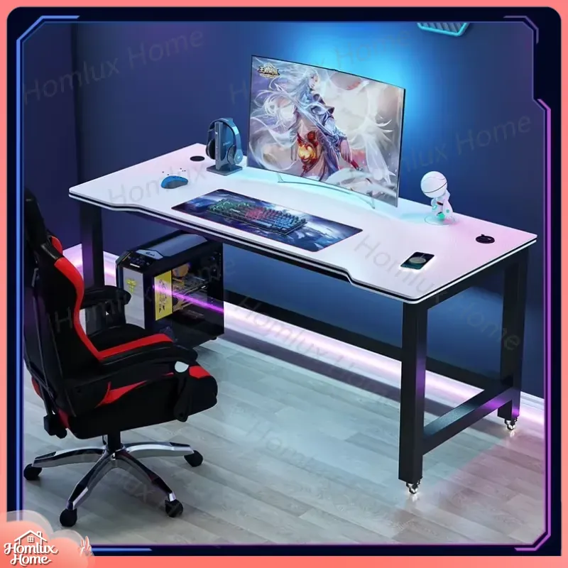 Desk Setup L Shaped - Karbon Fiber Dokulu Siyah Oyuncu Masası