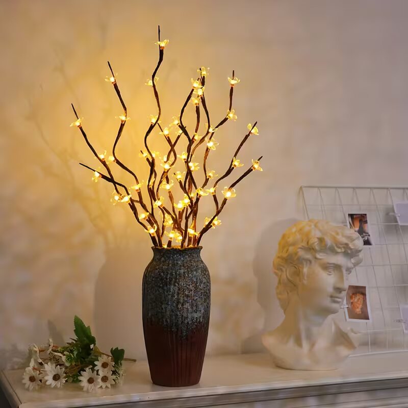 Desk Setup Lamp - 1/2 adet 20LED kiraz çiçeği ağacı