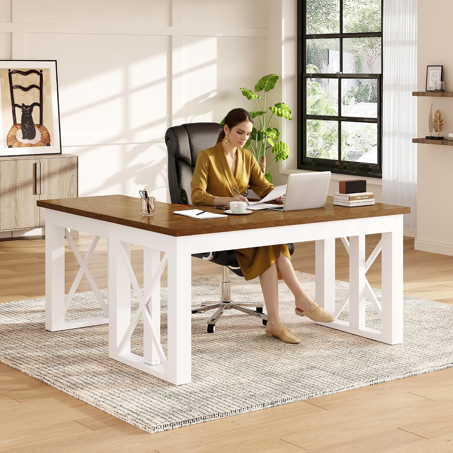 Çekmeceli L Şeklinde Ayakta Ça - Desk Setup L Shaped incelemesi ve fiyatı
