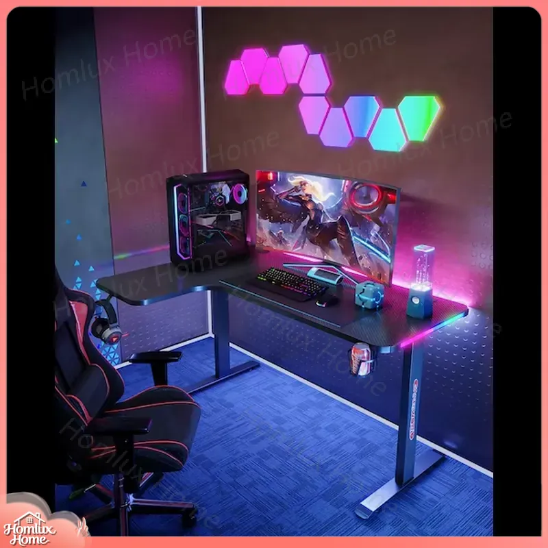 Büyük L Şeklinde RGB LED Oyunc - Desk Setup L Shaped incelemesi ve fiyatı